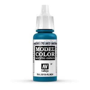Medium Blue 70963 Model Color acryl Vallejo modelbouwverf 17ml