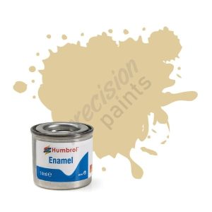 Pale Stone Matt nr 121 enamel Humbrol modelbouwverf in potje 14ml