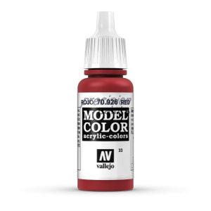 Red 70926 Model Color acryl Vallejo modelbouwverf 17ml