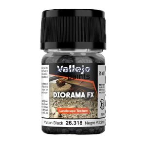 Vulcan Black 2-5 mm 26318 Vallejo Diorama FX landschapstextuur 35 ml