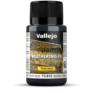 Black Thick Mud dikke modder Vallejo Weathering Effects 40ml 73812