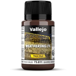 Brown Thick Mud dikke modder Vallejo Weathering Effects 40ml 73811