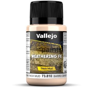 Light Brown Thick Mud dikke modder Vallejo Weathering Effects 40ml 73810